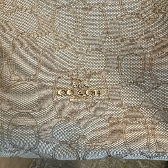 Coach Signature Duffelette Beige Canvas
Leather Trim Crossbody Bag 25697 NWOT - Picture 2 of 14